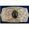 Image 1 : Blue Tigers Eye Etched Belt Buckle