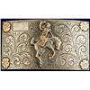 Image 1 : Gold Cowboy on Horse Western Buckle