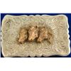 Image 1 : Scrolled Edges Three Horse Head Vintage Belt Buckle