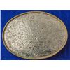 Image 1 : Western Floral Etched Belt Buckle