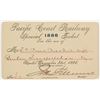 Image 1 : Pacific Coast Railway Annual Pass (1886) Issued to Montana Indian Trader/ US Senator