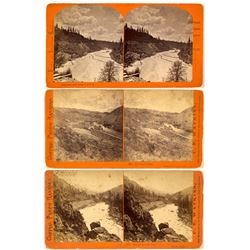 Three California Stereoviews (Two Central Pacific Railroad)