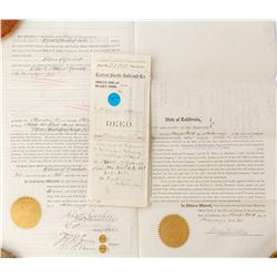 Pair of Central Pacific Railroad Deeds