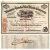 Image 1 : Virginia & Truckee Railroad Stock Certificate: Ralston and Sharon!