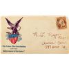 Image 1 : Patriotic Cover sent to Auroa [sic], Cala, Mono Co.