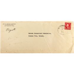 R-8 Clover City, Nevada Envelope with Corner Advertising