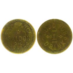 Exchange Saloon, Golconda, Nevada Trade Token