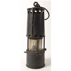 Black Bonneted Clanny Safety Lamp