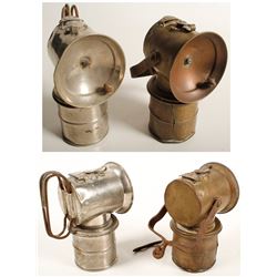 Two Different Justrite Superintendent Lamps