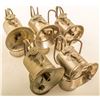 Image 1 : Five Nickel-Plated Justrite Lamps