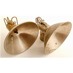 Two Justrite Carbide Lamps