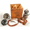 Image 1 : Carbide Hat Lamp Device in original wood box
