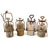 Image 1 : Four Large Carbide Lamps