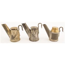 Three George Anton Mining Lamps incl. Rarity