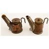 Image 1 : 2 Different Copper Crown Oil Wick Lamps