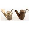 Image 1 : Pair of Dunlap Embossed Oil Wick Lamps