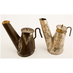 2 Choice Felix Slantback Oil Wick Lamps