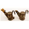Image 1 : Unusual 2 Hook Knippenberg Oil Wick Lamps