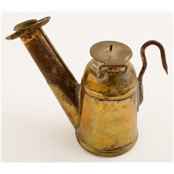 Brass Tracy Wells Oil Wick Lamp