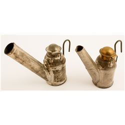 2 Trethaway Oil Wick Lamps