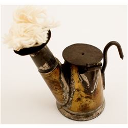 US Tool Co. Brass Oil Wick Lamp