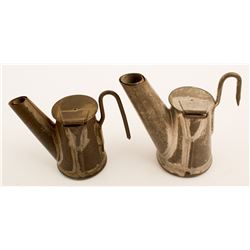 2 Different Zais Oil Wick Lamps