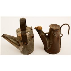 2 Mexican Oil Wick Lamps