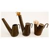 Image 1 : 3 Different Slantback Oil Wick Lamps