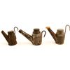 Image 1 : 3 Unmarked Screwcap Oil Wick Lamps