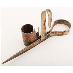Lightweight Steel Miners Candlestick