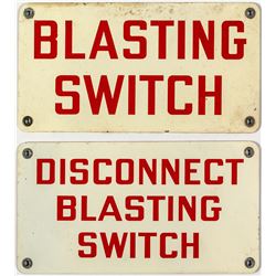 Explosives Mining Signs