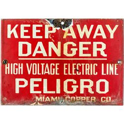Miami Copper Company Mining Sign