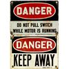 Image 1 : Two DANGER Mining Signs