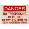 Image 1 : Golden Reward Mining Company Sign (near Lead, South Dakota)