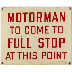 Motorman Mining Sign