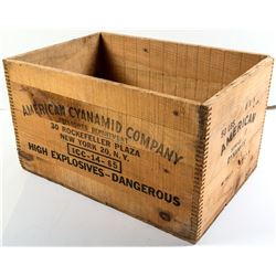 American Cyanamid Explosives Wood Box