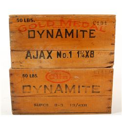 Two Gold Medal Explosives Boxes