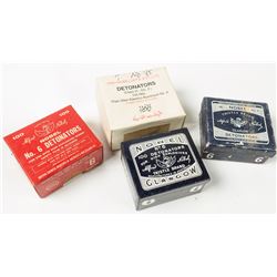 Blasting Caps: Nobel (4 Different)