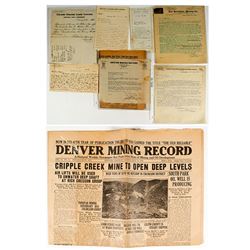 Colorado Mining Letters & Ephemera