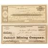 Image 1 : Two Rare Comstock Mining Stock Certificates