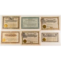 Nice Nevada Mining Stock Certificate Group