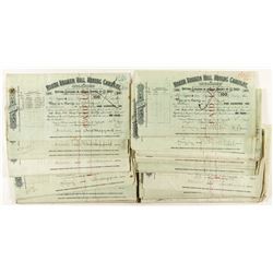 North Broken Hill Mining Company Stock Certificates (80) 1908-1910