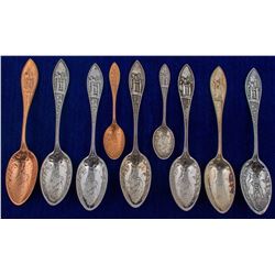 Nine Same Design Mining Spoons