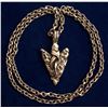 Image 1 : Vintage Arrowhead Pendant Necklace