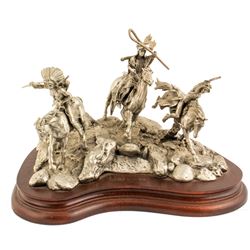 War Party, Pewter sculpture