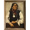 Image 1 : M. Weakley Sitting Bull Portrait Painting