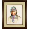 Image 1 : Watercolor of Young Native American Girl