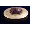 Image 1 : Silver w/ Amethyst Pill Box