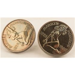 Marilyn Monroe Oversized Sterling Silver Cuff Links