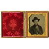 Image 1 : Daguerreotype, 1/6 Plate, Stoic Young Man